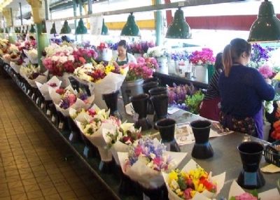 Pike Place Market Flower Stand. Click for full size. Pike Place Market Flower Stand image. Click for full size.