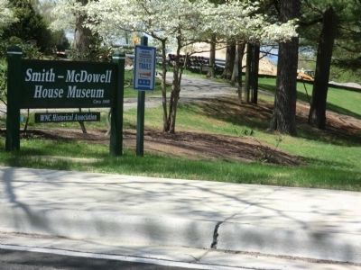 Smith-McDowell House Museum-sign at the entrance image. Click for full size.