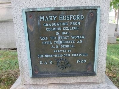 Mary Hosford Marker image. Click for full size.