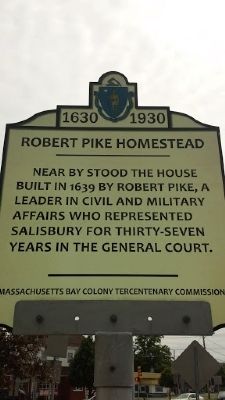 Robert Pike Homestead Marker image. Click for full size.