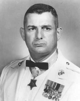 Col. Archie Van Winkle, USMC, MOH image. Click for full size.