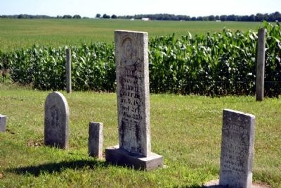 Headstones of Early Cemetery Graves image. Click for full size.