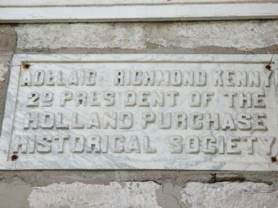 Plaque Over the Left-most Window. Click for full size. Plaque Over the Left-most Window image. Click for full size.
