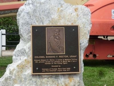 Colonel Edward F. Rector, USAF Marker. Click for full size. Colonel Edward F. Rector, USAF Marker image. Click for full size.