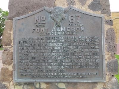 Fort Cameron Marker image. Click for full size.