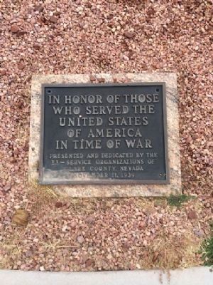 Clark County Ex-Service Organization Plaque image. Click for full size.