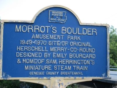 Morrot's Boulder Amusement Park Marker. Click for full size. Morrot's Boulder Amusement Park Marker image. Click for full size.