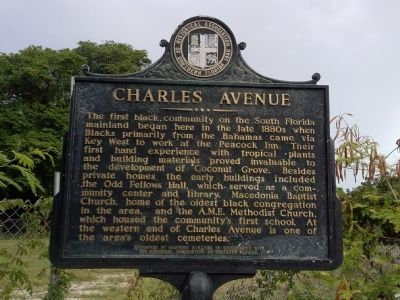 Charles Avenue Marker. Click for full size. Charles Avenue Marker image. Click for full size.