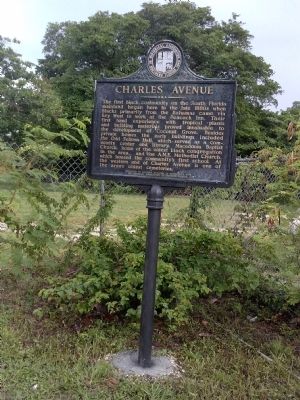 Charles Avenue Marker. Click for full size. Charles Avenue Marker image. Click for full size.