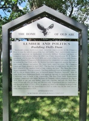 Lumber and Politics Marker image. Click for full size.