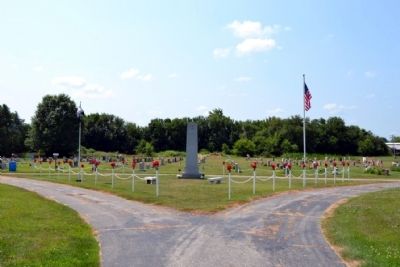 Walkerton World War II Memorial in Woodlawn Cemetery image. Click for full size.