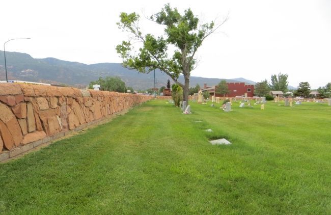 Cedar City Historic Pioneer Cemetery Wall image. Click for full size.