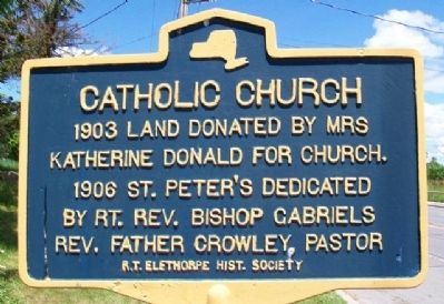 Catholic Church Marker. Click for full size. Catholic Church Marker image. Click for full size.