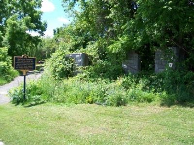 Catholic Church Ruins and Marker. Click for full size. Catholic Church Ruins and Marker image. Click for full size.