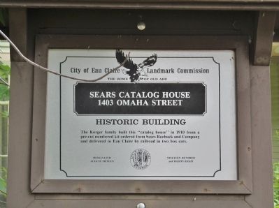 Sears Catalog House Marker image. Click for full size.