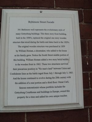 Baltimore Street Facade Marker image. Click for full size.