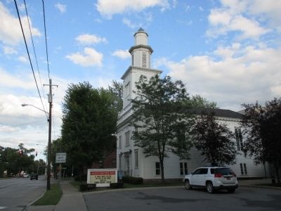 Eastward View Lancaster Presbyterian Church Marker image. Click for full size.
