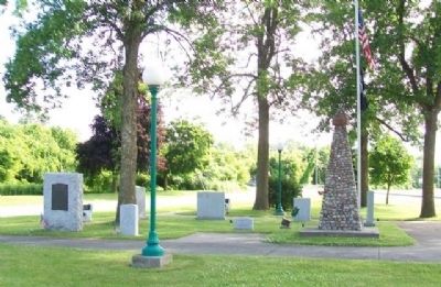 War Memorials at Groulx Park. Click for full size. War Memorials at Groulx Park image. Click for full size.