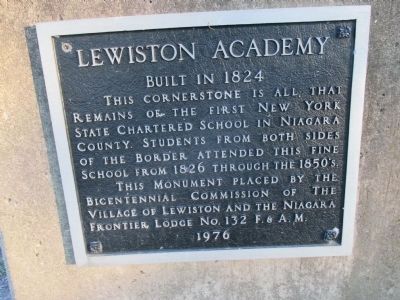 Lewiston Academy Marker image. Click for full size.