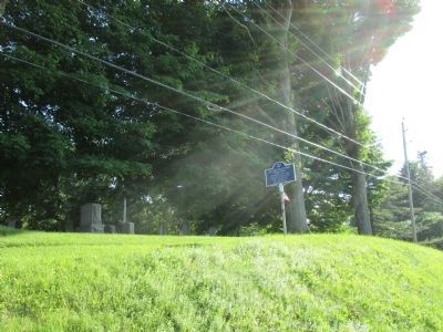 Closer Westward View Old Buffalo Road Cemetery Marker. Click for full size. Closer Westward View Old Buffalo Road Cemetery Marker image. Click for full size.
