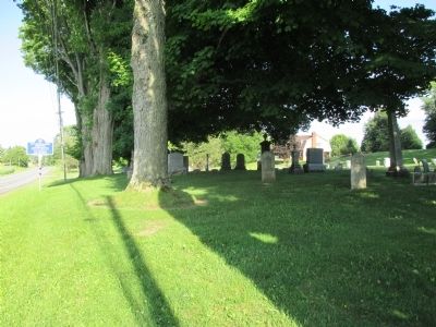 Closer Eastward View Old Buffalo Road Cemetery Marker. Click for full size. Closer Eastward View Old Buffalo Road Cemetery Marker image. Click for full size.