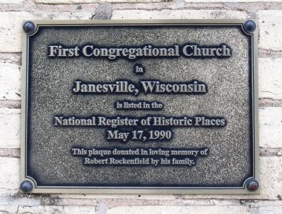 First Congregational Church Marker. Click for full size. First Congregational Church Marker image. Click for full size.