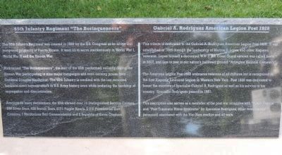 65th Infantry Regiment “The Borinqueneers” Marker. Click for full size. 65th Infantry Regiment “The Borinqueneers” Marker image. Click for full size.