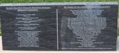 Western New York Hispanic American Veterans Memorial Committee .... Click for full size. Western New York Hispanic American Veterans Memorial Committee ... image. Click for full size.