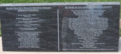 Western New York Hispanic American Veterans Memorial Committee ... image. Click for full size.