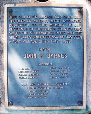 North Country Sailors' Memorial Marker image. Click for full size.