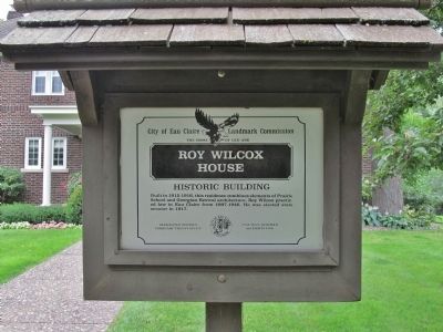 Roy Wilcox House Marker image. Click for full size.