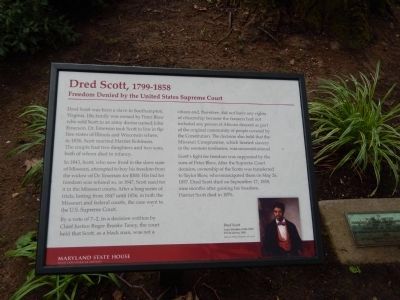 Dred Scott, 1700 - 1858 Marker. Click for full size. Dred Scott, 1700 - 1858 Marker image. Click for full size.