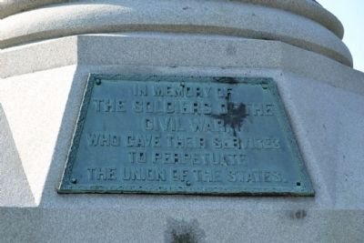 Michigan City Civil War Monument Marker image. Click for full size.