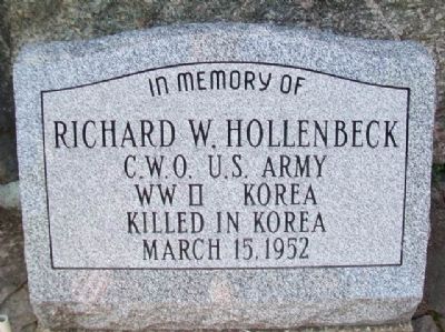 Richard W. Hollenbeck Memorial. Click for full size. Richard W. Hollenbeck Memorial image. Click for full size.
