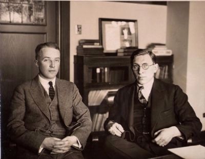 C. H. Best and F. G. Banting image. Click for full size.