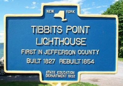 Tibbits Point Lighthouse Marker. Click for full size. Tibbits Point Lighthouse Marker image. Click for full size.