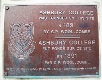 Asbury College Marker image. Click for full size.