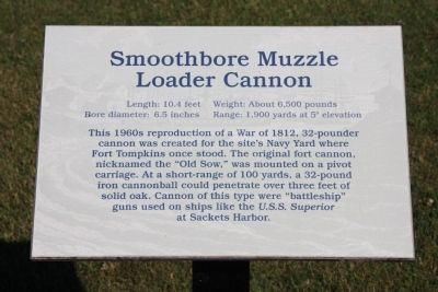 Smoothbore Muzzle Loader Cannon Marker image. Click for full size.