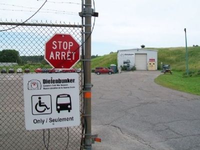 Gate at Outer Entrance to Diefenbunker Complex image. Click for full size.