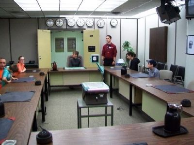War Cabinet Room in the Diefenbunker. Click for full size. War Cabinet Room in the Diefenbunker image. Click for full size.