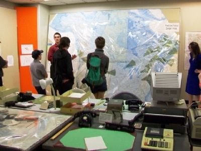 Situation Center at the Diefenbunker. Click for full size. Situation Center at the Diefenbunker image. Click for full size.