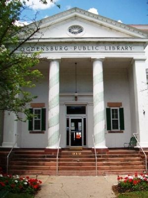 Ogdensburg Public Library. Click for full size. Ogdensburg Public Library image. Click for full size.