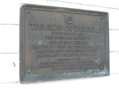 The Sign of the Bible Marker image. Click for full size.