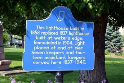 Michigan City Lighthouse Marker image. Click for full size.