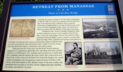 Retreat From Manassas Marker image. Click for full size.