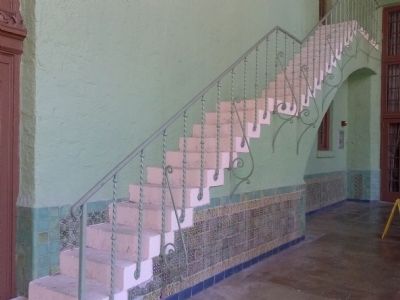 Exterior staircase with tiles. Click for full size. Exterior staircase with tiles image. Click for full size.