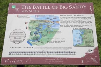 The Battle of Big Sandy Marker image. Click for full size.