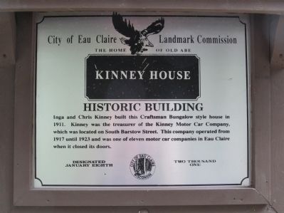 Kinney House Marker image. Click for full size.