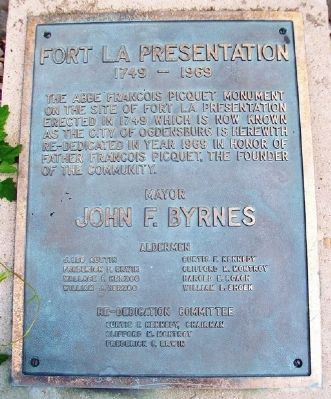 Fort la Présentation Marker. Click for full size. Fort la Présentation Marker image. Click for full size.