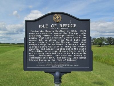 Isle of Refuge Marker. Click for full size. Isle of Refuge Marker image. Click for full size.